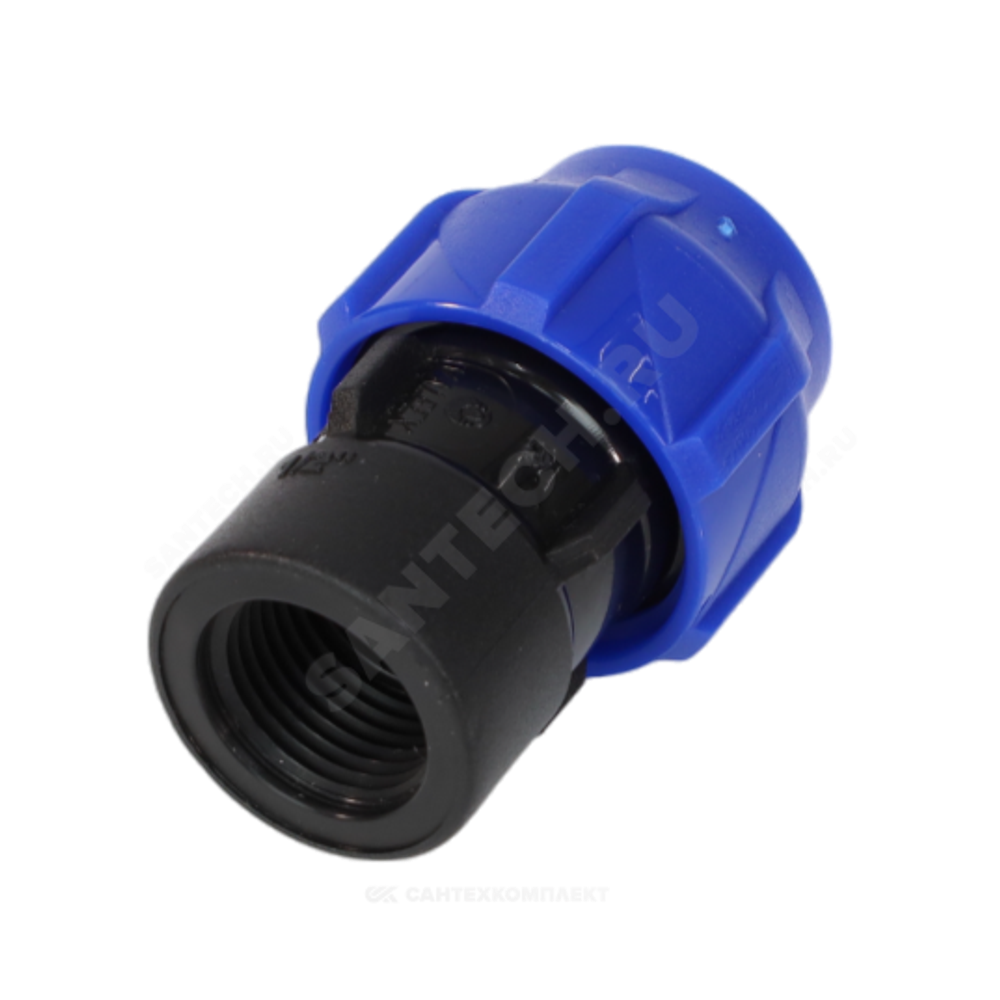 Муфта компрессионная ПЭ Дн 63х2 1/2" ВР Ру16 VALFEX 121001263212