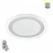 7739/80L MITRA LED SN 603 Светильник металл/акрил/белый/серебряный/прозрачный LED 80Вт 3000-6500К D480 IP20 пульт ДУ PROMISE
