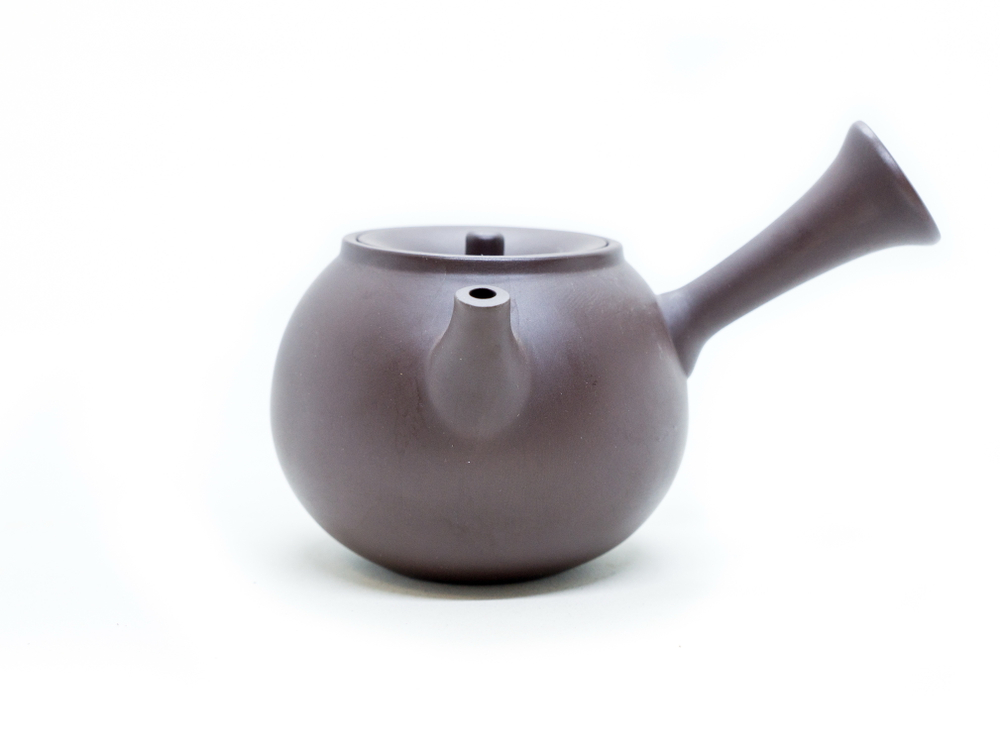 243081Y1 УЦЕНКА Чайник ИСИН "Бекас" с боковой ручкой 140 мл, глина, коричневый