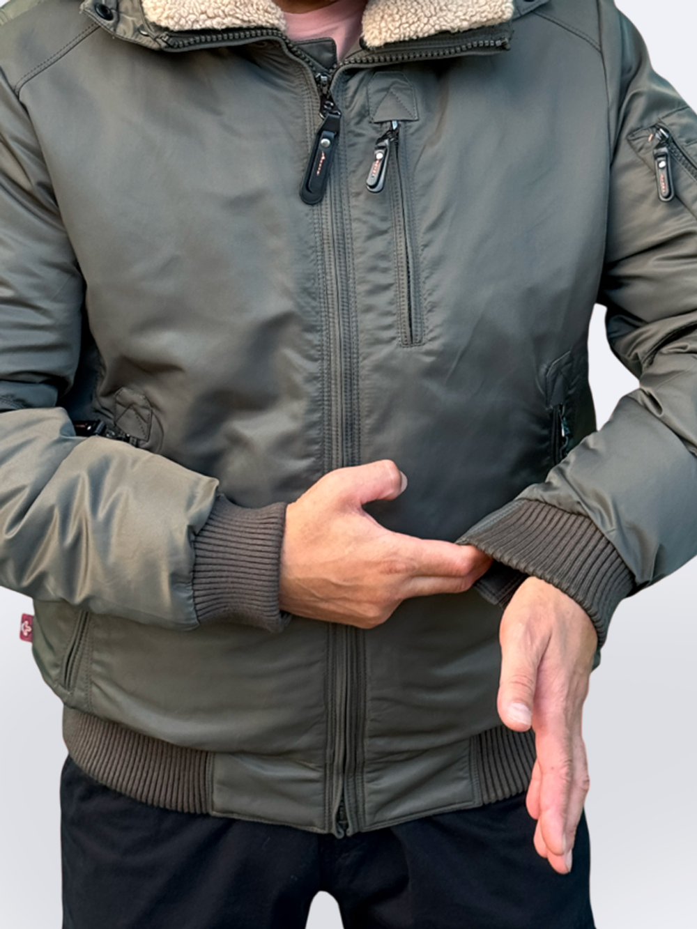 Куртка бомбер Corbona Зима олива