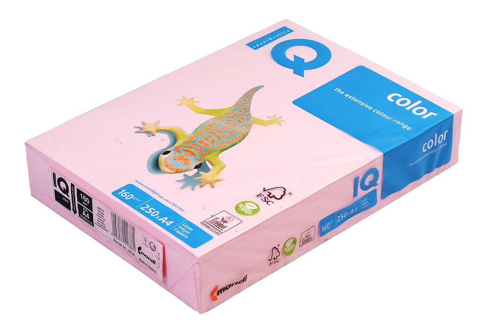 Бумага для офисной техники цветная IQ COLOR pale розовый фламинго А4 80г/м2 500л Австрия