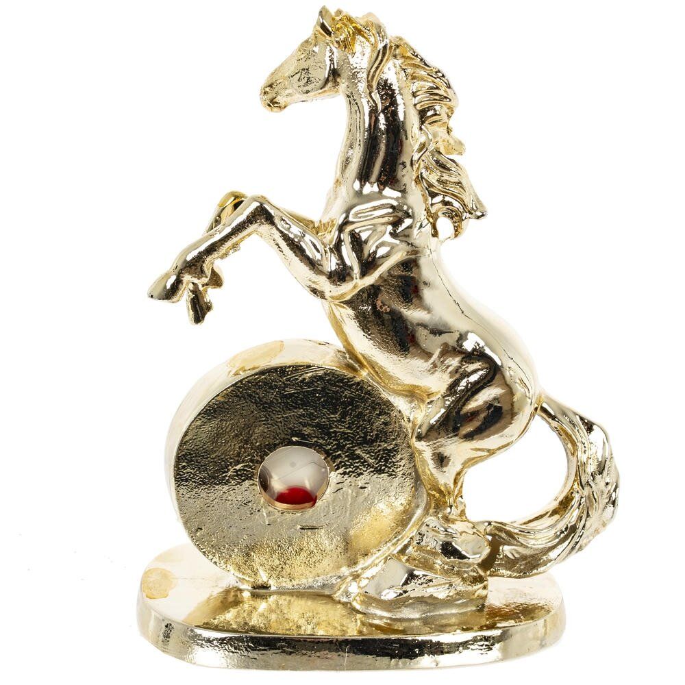 GAEM Фигурка декоративная "Лошадь" с часами (LR41x1), L9 W5 H12 см