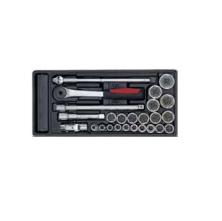 519/613CNSI  Набор головок и аксессуаров на 1/2" на ложементе, 22 предмета, USAG (Италия)