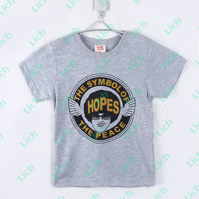 Футболка детская с круглым принтом и надписями