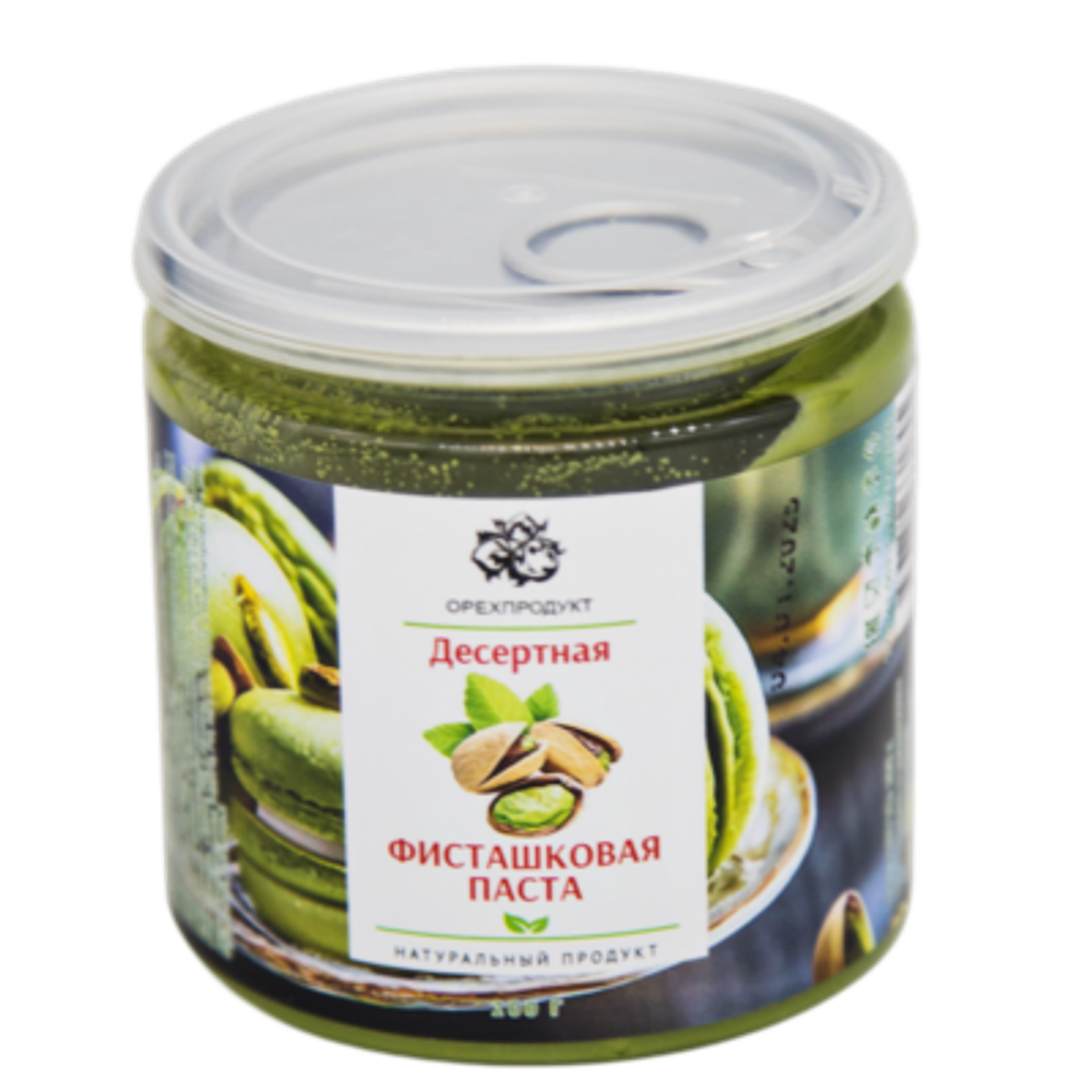 Десертная фисташковая паста, 200 гр, ОРЕХПРОДУКТ
