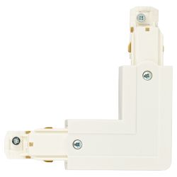 Коннектор питания ЭРА STR-30-W-CN-LI для трехфазного шинопровода угловой белый