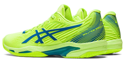 Женские Кроссовки теннисные Asics Solution Speed FF 2 - hazard green/reborn blue