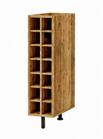Кухонный модуль напольный 20х31х83, Валенсия, для бутылок, без столешницы, винный шкаф, на ножках, массив дуба, Dipriz