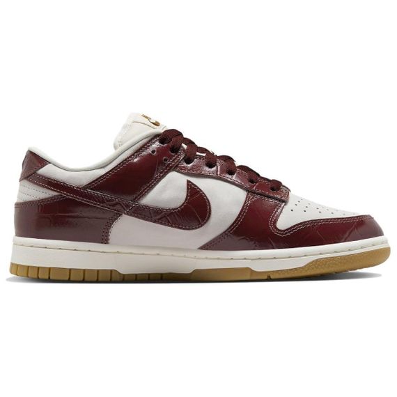 Кроссовки NIKE Dunk для скейтборда Низкие, но красно-коричневые Белые женские