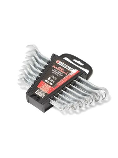 Набор ключей комбинированных 15грд., 8пр. (8, 10, 12-15, 17, 19мм), в пластиковом держателе Forsage F-5086