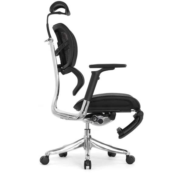 Кресло EXPERT 2 FLY RFYM 01 (сидение MAX с подножкой, подлокотник 6D(360), сетка черн/каркас черн)