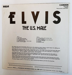 Винтажная виниловая пластинка LP Elvis The U.S. Male (UK 1975)