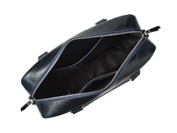 Деловая сумка из натуральной кожи "Alverio Dark Blue"