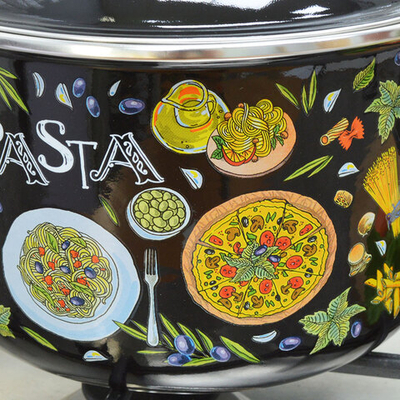 Кастрюля 4л "Pasta" черная