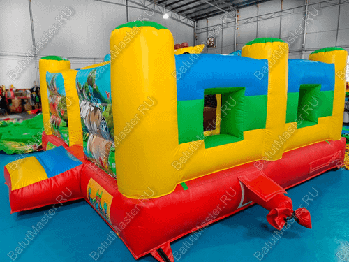 Надувной батут "Лесное царство" 4*4*2,5 м