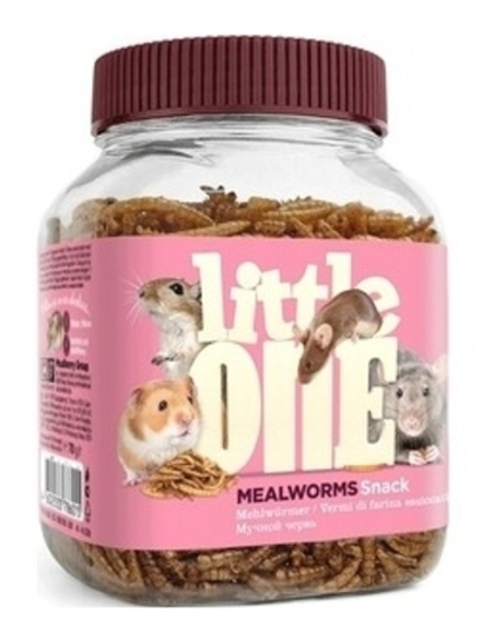 Лакомство Little One Мучной червь для всеядных грызунов 70 г