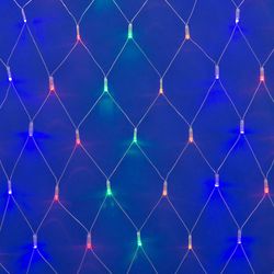 ULD-N1815-180-DTA MULTI IP20 Сетка светодиодная с контроллером. 1.8х1.5м. 180 светодиодов. Разноцветный свет. Провод прозрачный. TM Uniel.