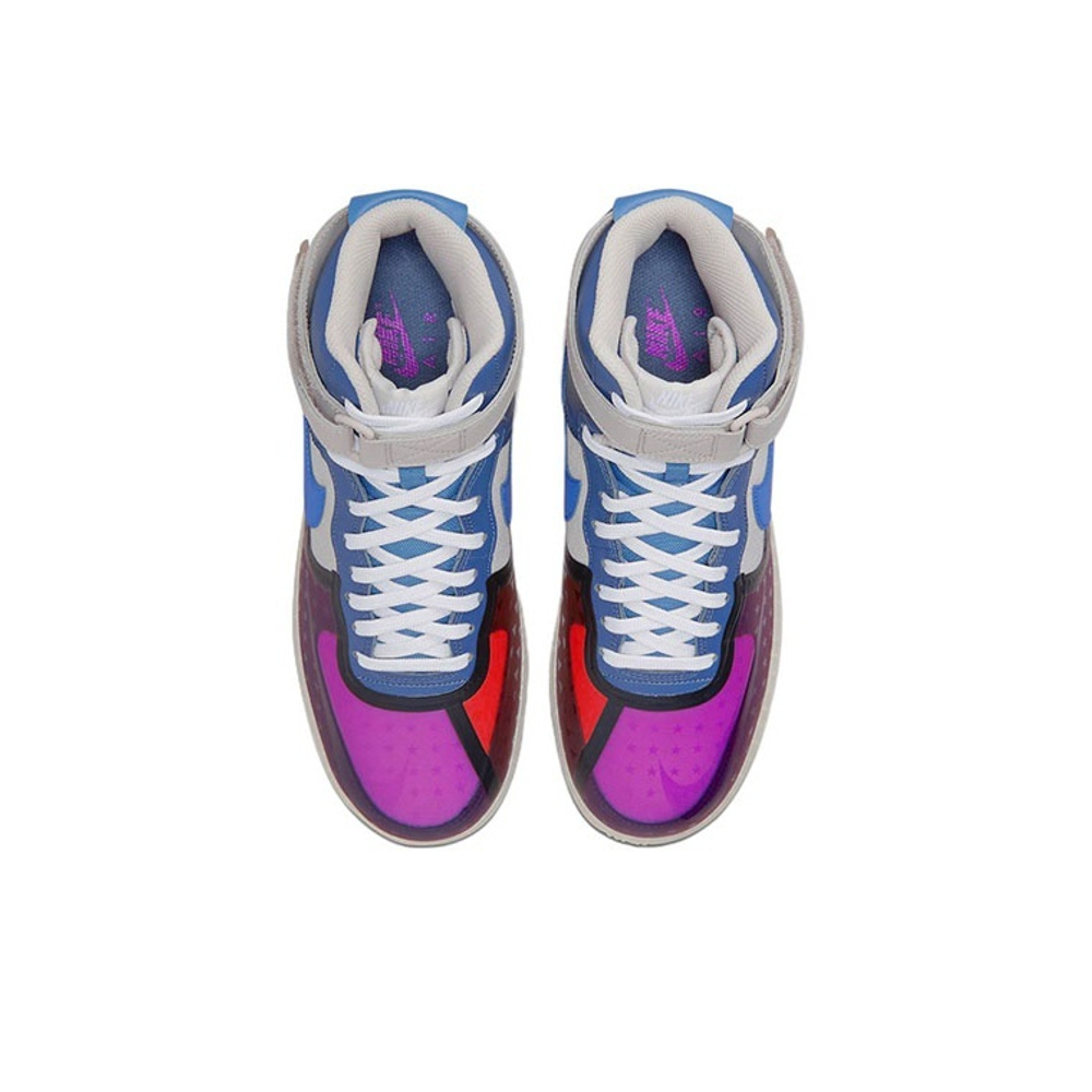 Кроссовки Nike Air Force 1 High Thunder Blue Pink Prime