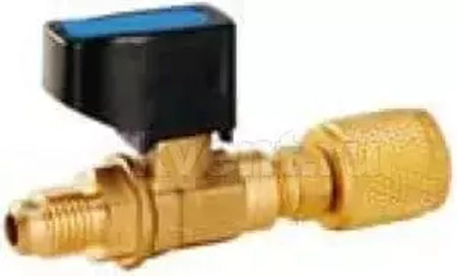 Вентиль-адаптер Value CV-10 (папа 5/16" х мама 1/4" SAE; прямой) (R410 x R22)