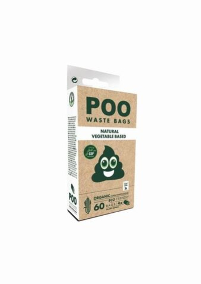 M-PETS Пакеты гигиенические для выгула собак ЭКО без запаха, 60 шт