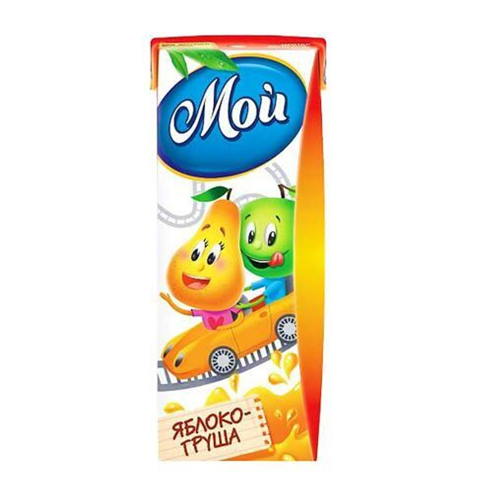 Мой Нектар Яблочно-Грушевый с Мякотью 0,2л