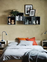 Настенный стеллаж IKEA EKET (ЭКЕТ), Темно-серый, 35x25x35 см