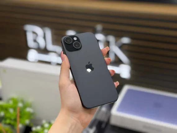 Б/У Телефон Apple iPhone 15 128Gb Black 90% (T4DP2CY7HG)
