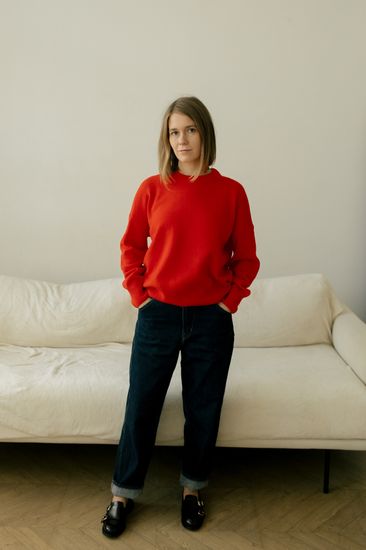 Джемпер Л.Т., 100% шерсть ягнёнка, цвет манефа.