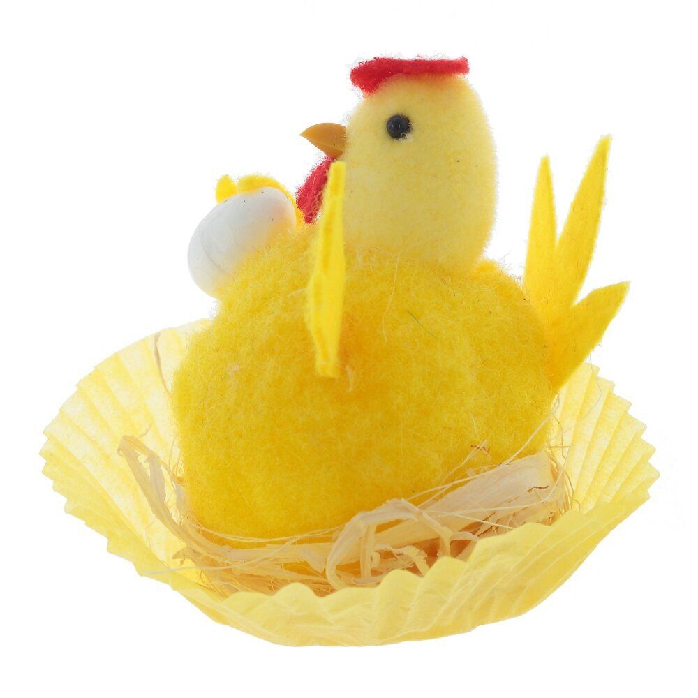 GAEM Фигурка декоративная "Цыпленок в гнезде", L6 W6 H7 см, 2в.