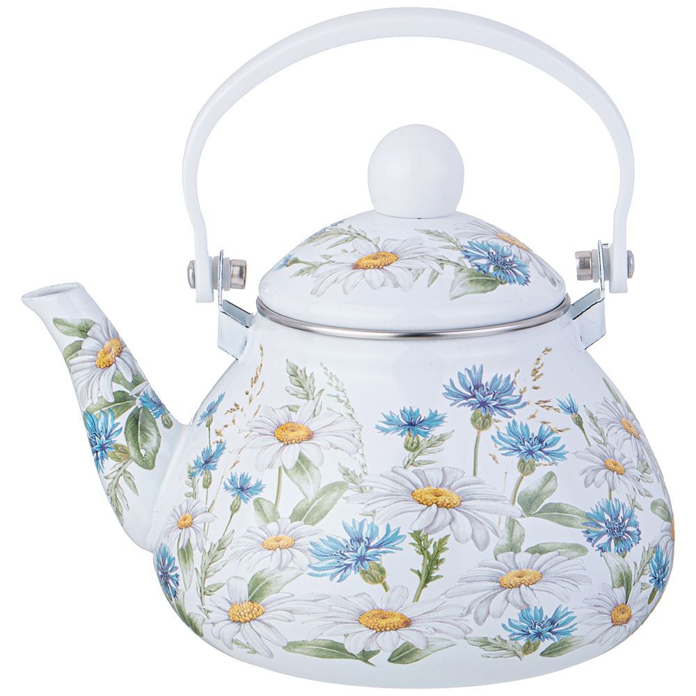 ЧАЙНИК AGNESS ЭМАЛИРОВАННЫЙ СЕРИЯ "SENTIMENT", 1,3 Л