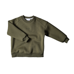 Свитшот с начёсом в стиле oversize Хвоя