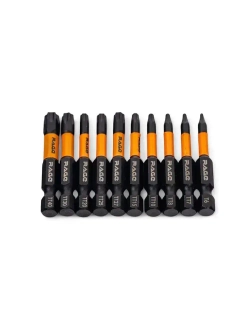 Набор бит торсионных IMPACT S2 TORX T6, TT7 - TT40 x 50 мм 10 шт RAGE by VIRA