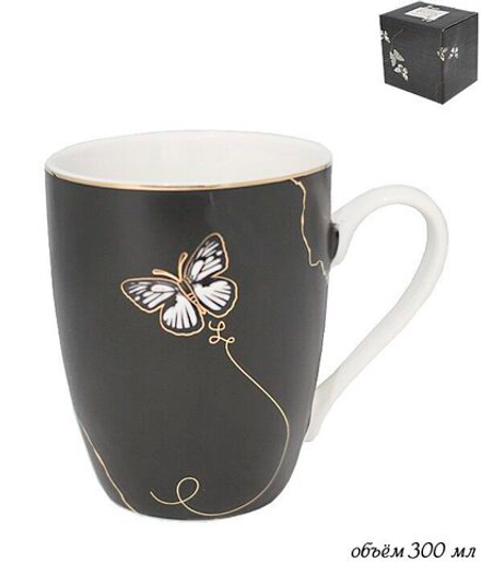 Lenardi 133-101 Кружка 320 мл Butterfly в под.уп.(х48)Фарфор