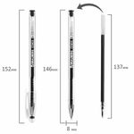 Ручка гелевая РОССИЯ "СОЮЗ", ЧЕРНАЯ, корпус прозрачный, 0,7 мм, линия письма 0,5 мм, BRAUBERG, 143963