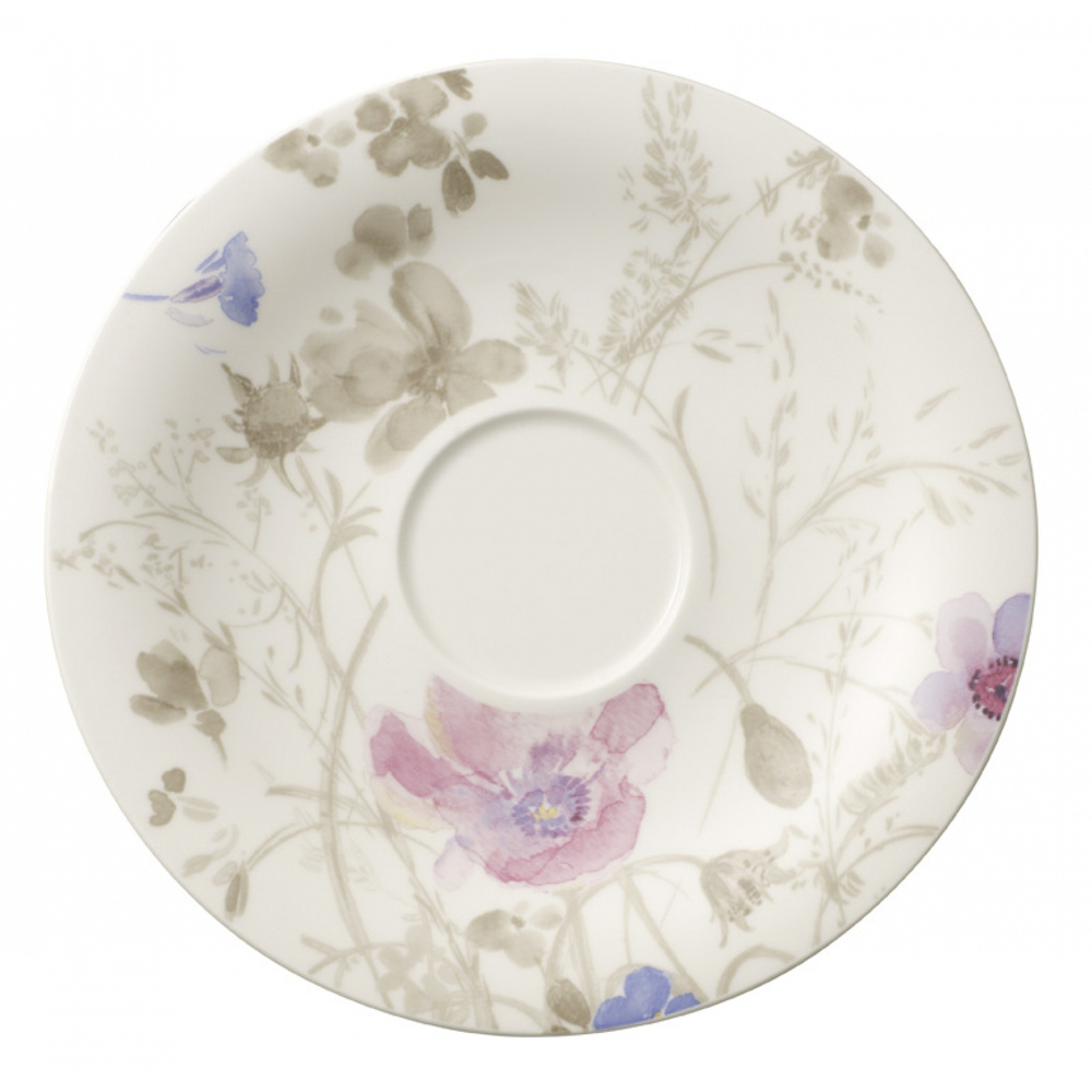 Villeroy & Boch Чашка с блюдцем Mariefleur Gris 390 мл для завтрака 10-4104-1240+10-4104-1250