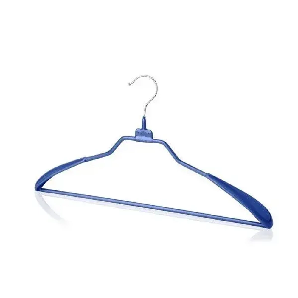 Вешалка-плечики металл с нескользящим покрытием из ПВХ PWL124-B