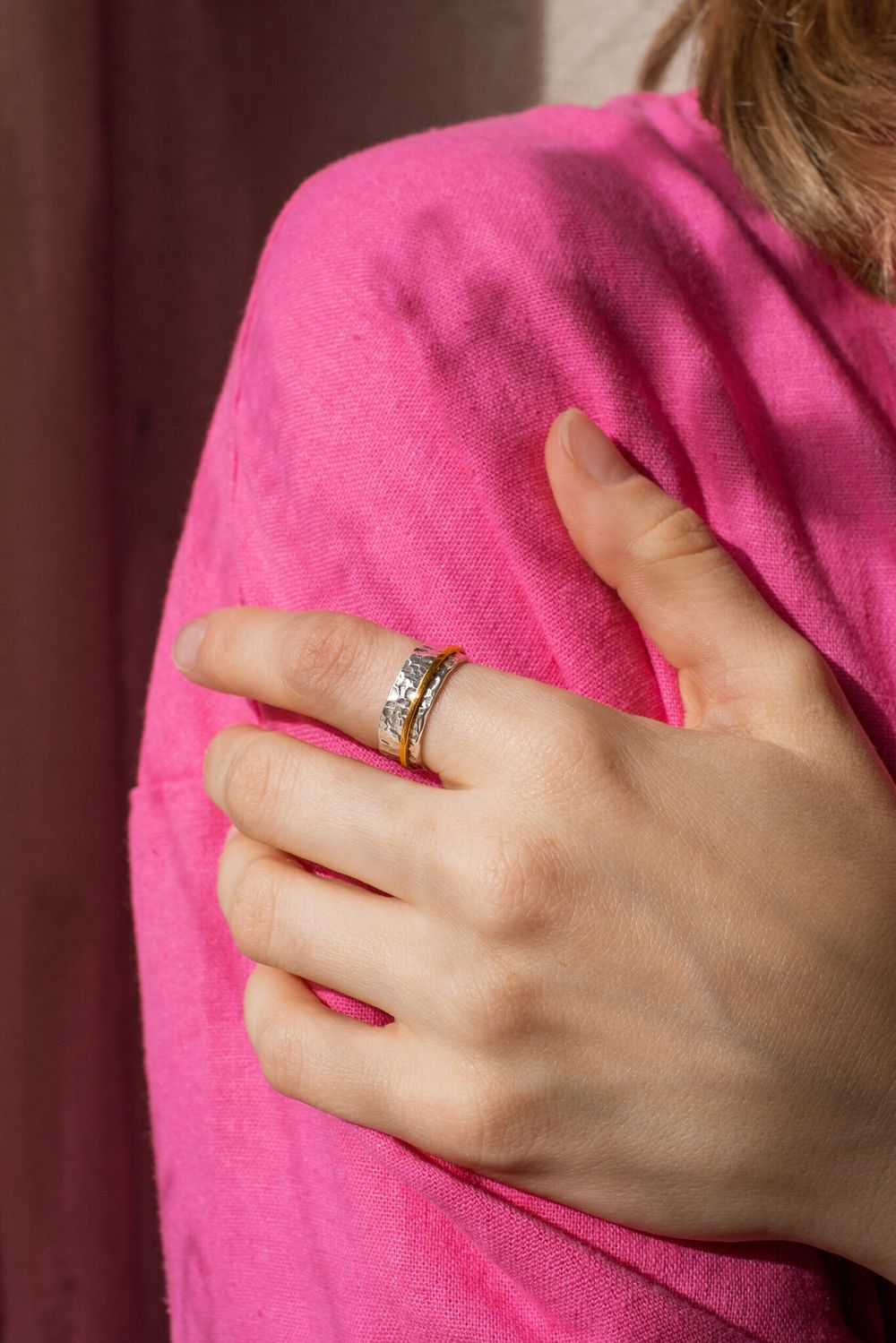 Кольцо битое M с латунью