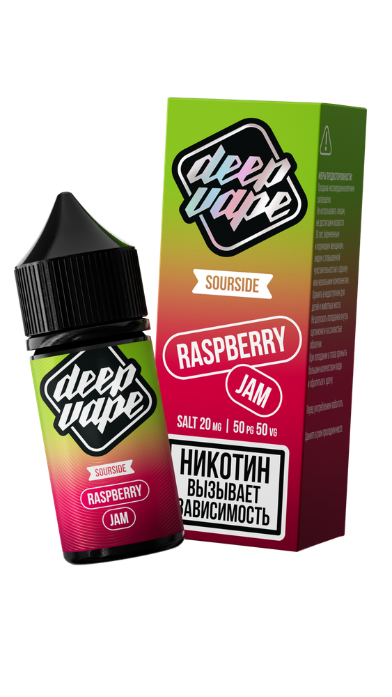 Жидкость DeepVape SourSide 30ml salt Raspberry Jam МТ