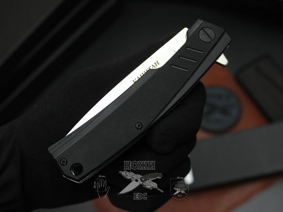 Складной нож Городской универсальный НОКС "Капитан", сталь Д2 333-100407 c клинком из стали D2, рукоять Stainless Steel