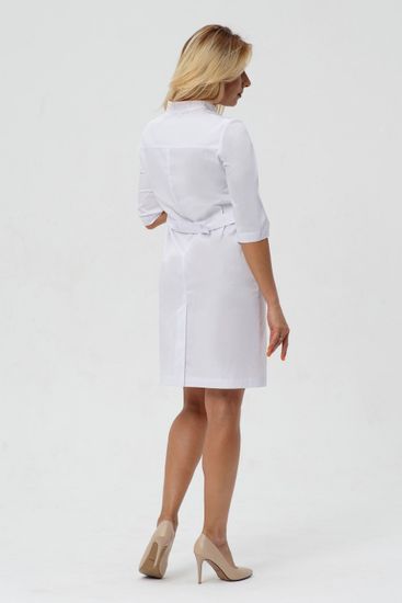 Халат женский А200 3/4 (экстра/белый/красный)