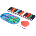 Швейный набор для рукоделия в органайзере «Favorite Hous «, цвет розовый, 48 предметов, 10*17см