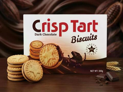 Печенье Crisp Tort Шоколад 300гр 1*18