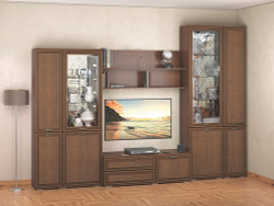 Гостиная Ливорно. Комплект 4, орех