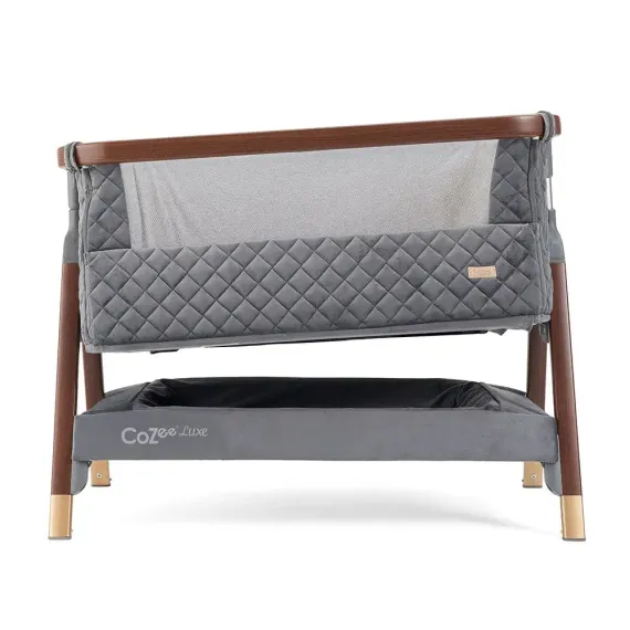 Колыбель приставная Tutti Bambini CoZee Luxe Walnut Slate с колесами