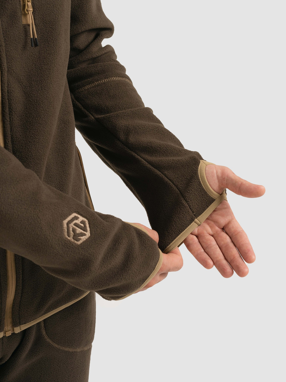 Демисезонный мужской флисовый костюм Triton Gear Rich (Рич), Коричневый