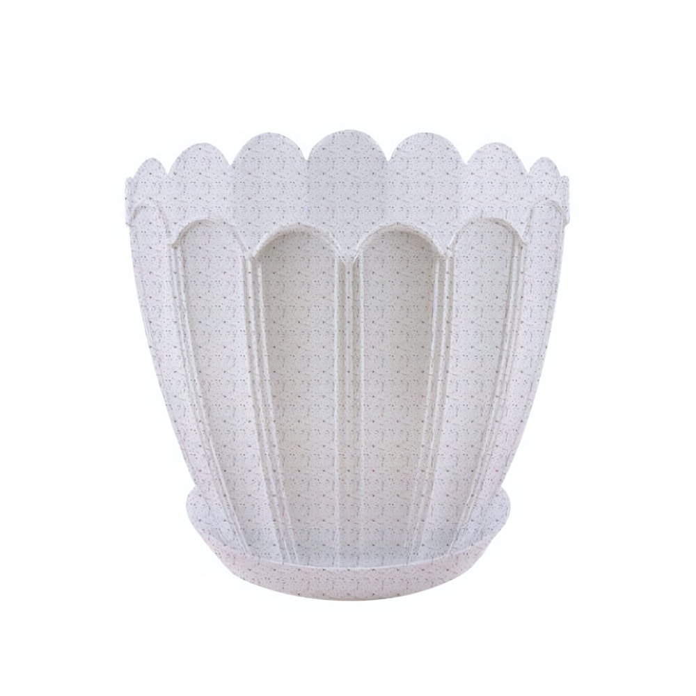 Кашпо "Хризантема" с поддоном 1л (мр)