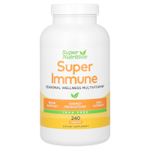 Super Nutrition, Super Immune, мультивитаминный комплекс с глутатионом для укрепления иммунитета, без железа, 240 таблеток