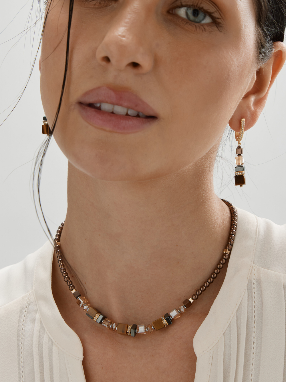 91003658 Серьги Selena Pearls