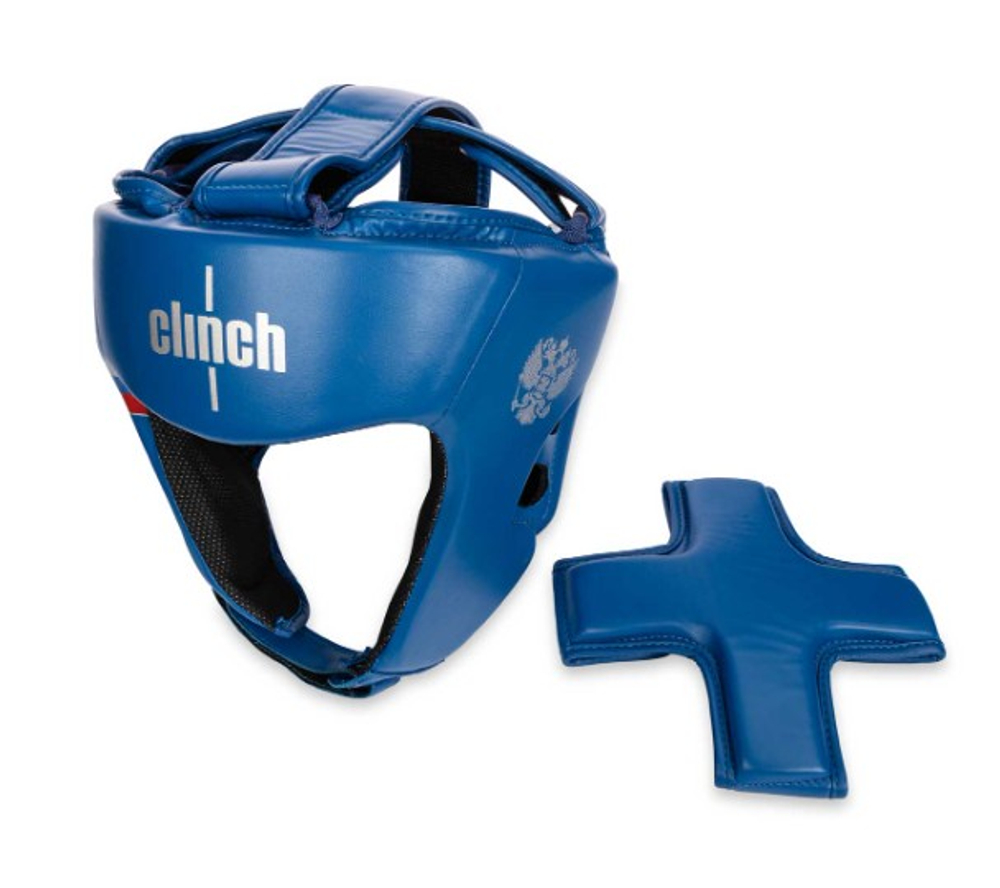 C113 Шлем боксерский Clinch Olimp Dual синий