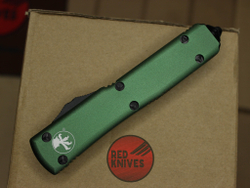 Нож Microtech Ultratech Standard S/E A+++ - зеленая рукоять, черный клинок